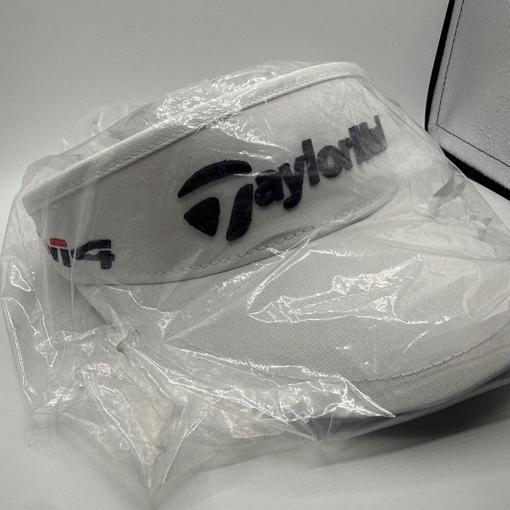 TaylorMade High Crown Golf Visor - Men's Adjustable - White - NWT M3 M4 - Picture 2 of 7